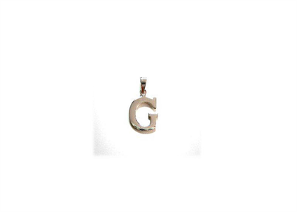 Rhodium Plated | Alphabet Pendants